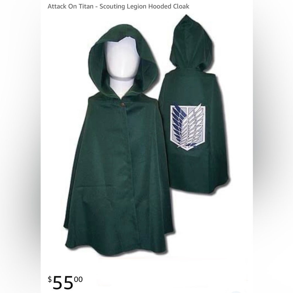 Attack on Titan Cloak NWT